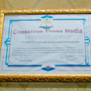 Conscious Times Media Certifiacte of Merit