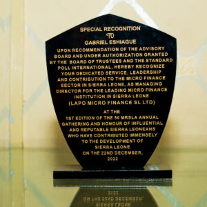 50 MRSLA Annual Gathering- Gabriel Eshiague Special Recognition