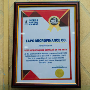 Sierra Ovation Awards 2019.2020 - Best MicroFinance Company of the Year