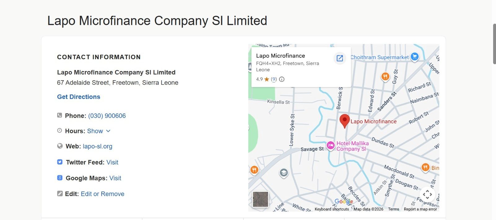LAPO LOCATION ON GOOGLE MAP